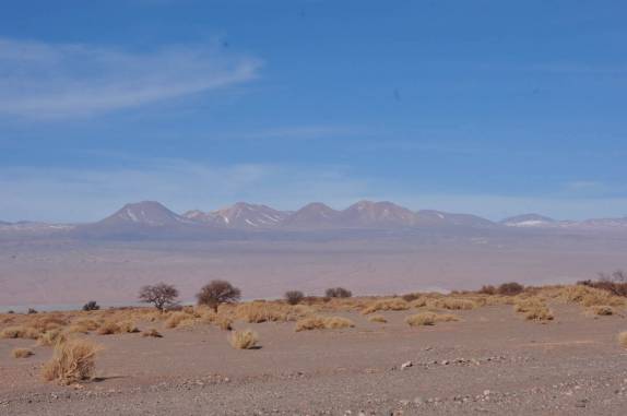 Paisagem do deserto de Atacama, próximo à San Pedro de Atacama, no Chile
